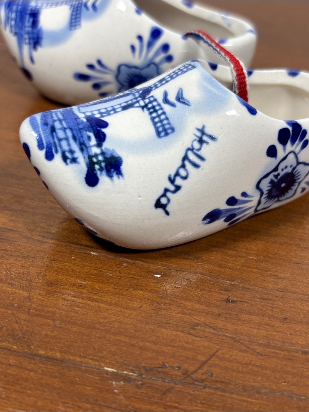 Delftblue Ceramic Souvenir Set Clog Shoe Holland Bonaire Dutch Home Decor Travel - Picture 11 of 13